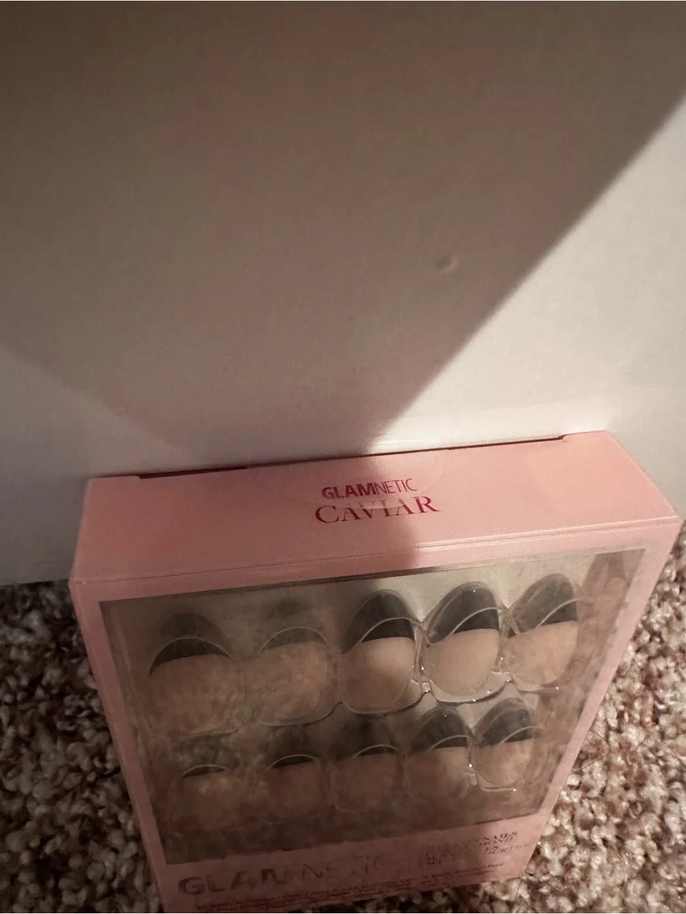 Glamnetic Short Almond Caviar Nails